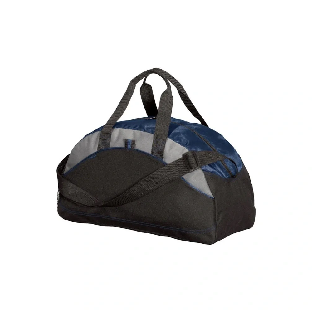 NWOT Dark Blue Polyester Canvas Duffel Bag